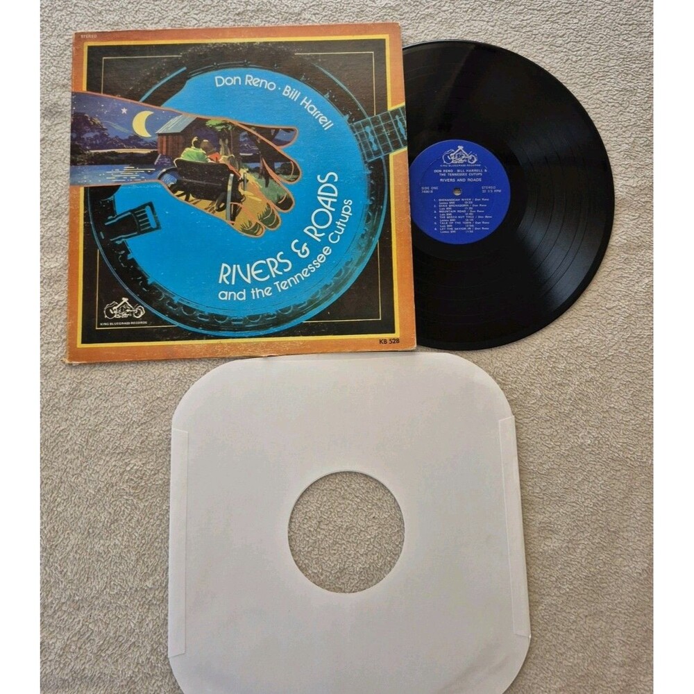 LP Don Reno rare Bill Harrell And The Tennessee Cut-Ups Rivers & Roads Great Con